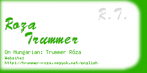 roza trummer business card